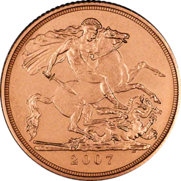 Rainha Elizabeth II Libra em ouro 2007