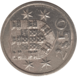 Moeda de 2,5 escudos de 1983 eixo deslocado - verso