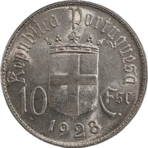 10 Escudos 1928 Batalha de Ourique
