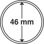 Cápulas para moedas 46 mm