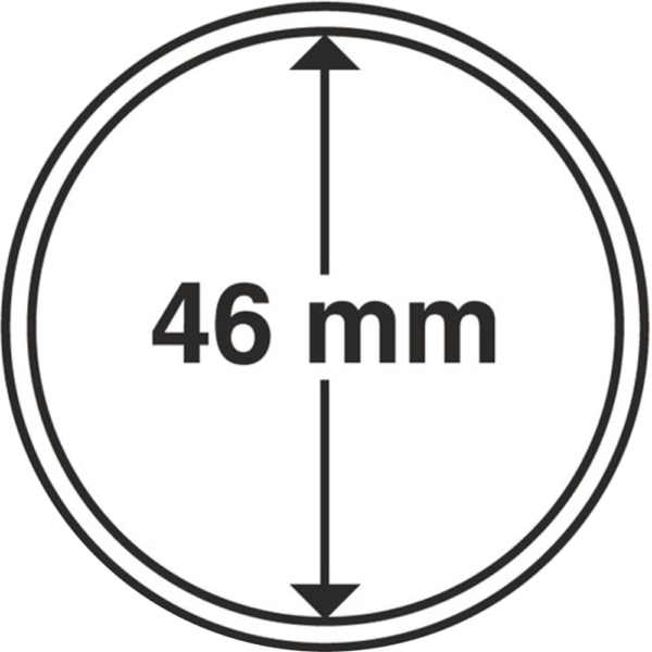 Cápulas para moedas 46 mm