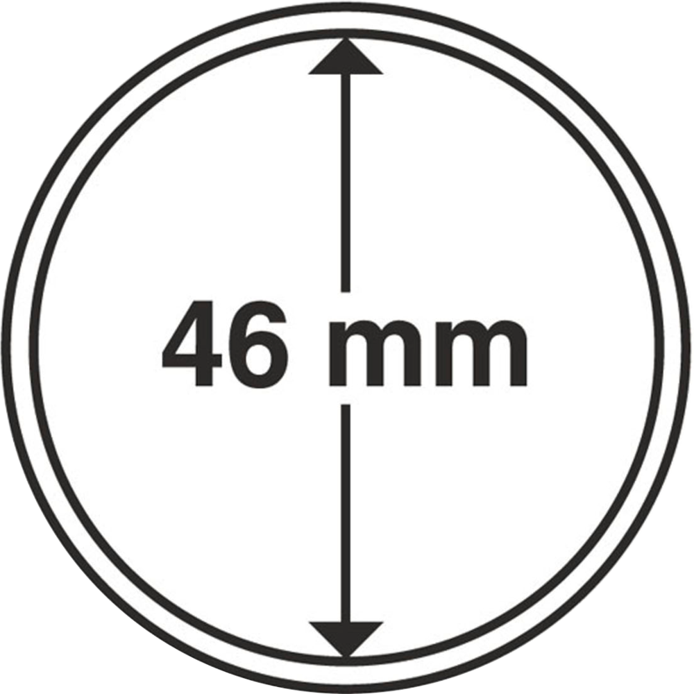 Cápulas para moedas 46 mm