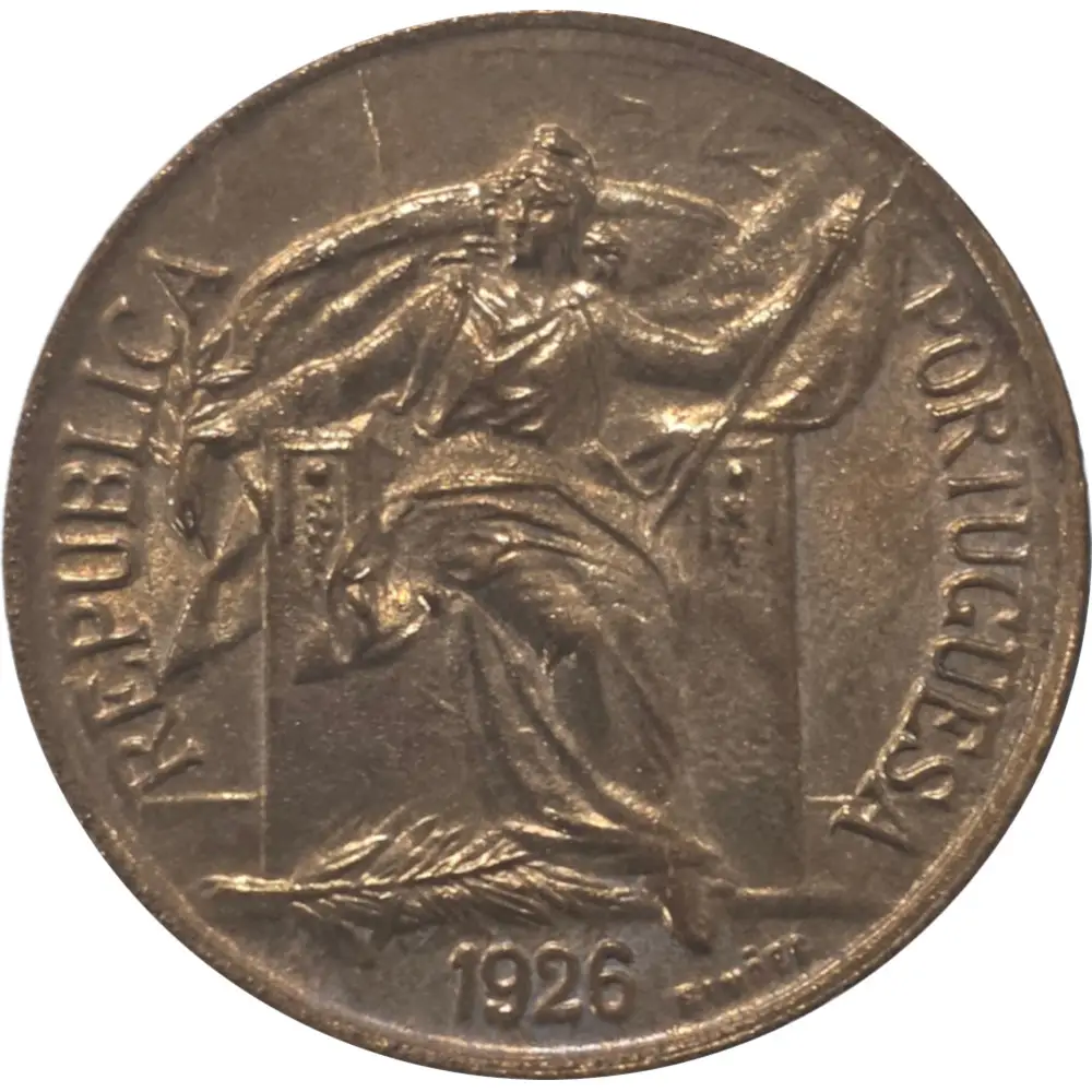 moeda de 50 centavos de 1926 em bronze e alumínio