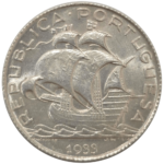 Moeda de 1933 de 2 escudos e 50 centavos em prata