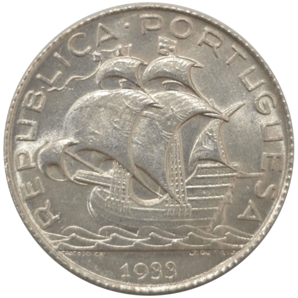 Moeda de 1933 de 2 escudos e 50 centavos em prata