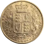 Libra Brasão em Ouro Rinha Victoria 1871