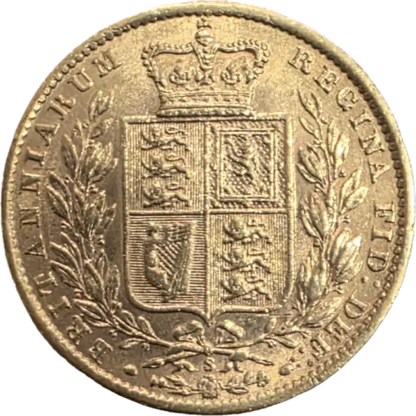 Libra Brasão em Ouro Rinha Victoria 1871