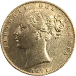 Libra Brasão em Ouro Rinha Victoria 1871