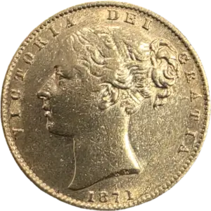 Libra Brasão em Ouro Rinha Victoria 1871