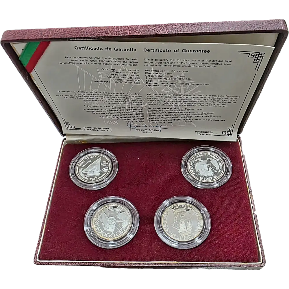 Moedas I Série dos Descobrimentos Portugueses Proof