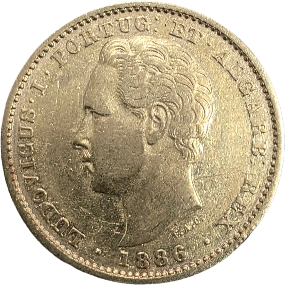 Moeda D. Luís I 5000 Réis 1886 Ouro