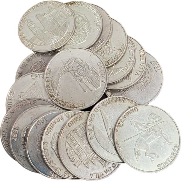 Lote de Medalhas em prata JN (133 g.)