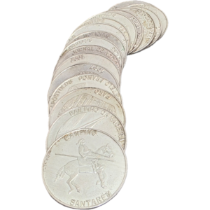 Lote de Medalhas em prata JN (133 g.)