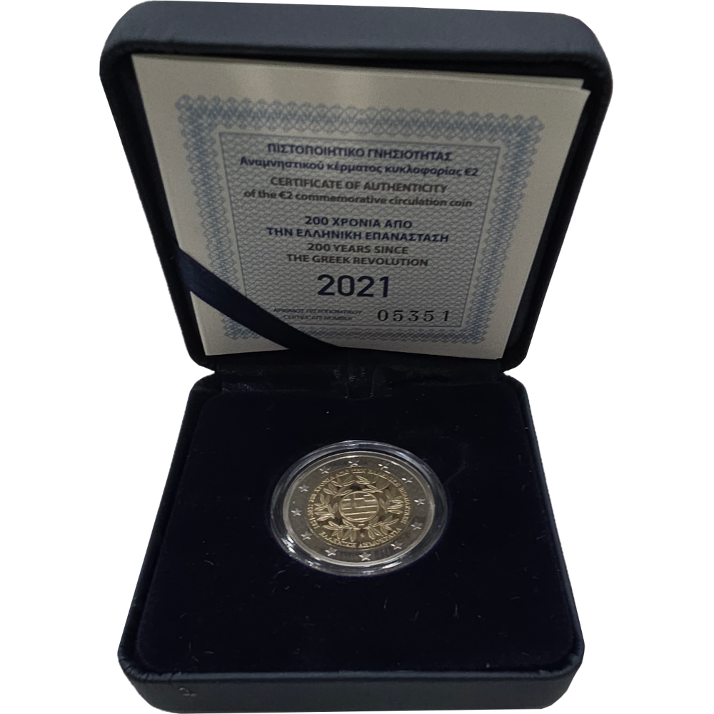 Moeda 2 euros Grécia 2021 Proof