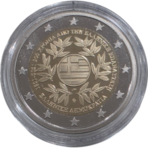 Moeda 2 euros Grécia 2021 Proof