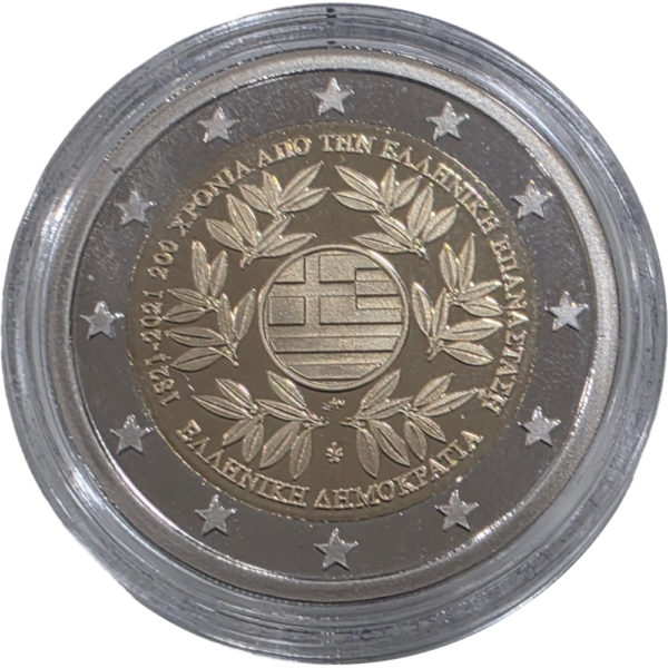 Moeda 2 euros Grécia 2021 Proof