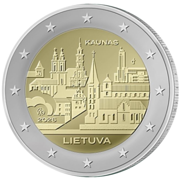 Lituania 2€ Cidade de Kaunas 2026