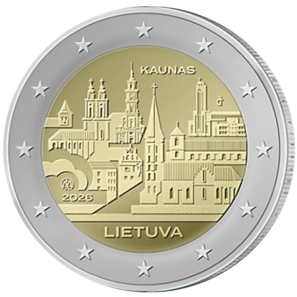 Lituania 2€ Cidade de Kaunas 2026