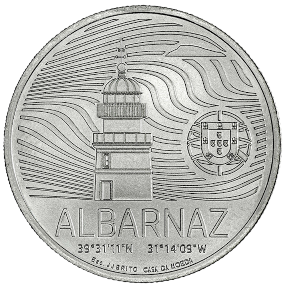 Portugal 5 euros 2026 Farol Albarnaz