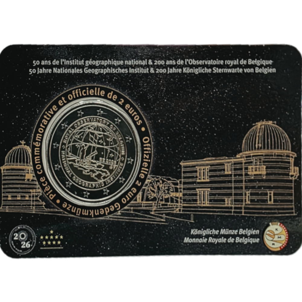 Bélgica 2 Euro 2026 Instituto Geográfico