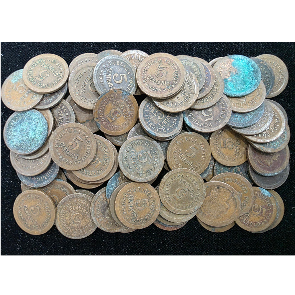 Lote de 85 moedas de 5 Centavos